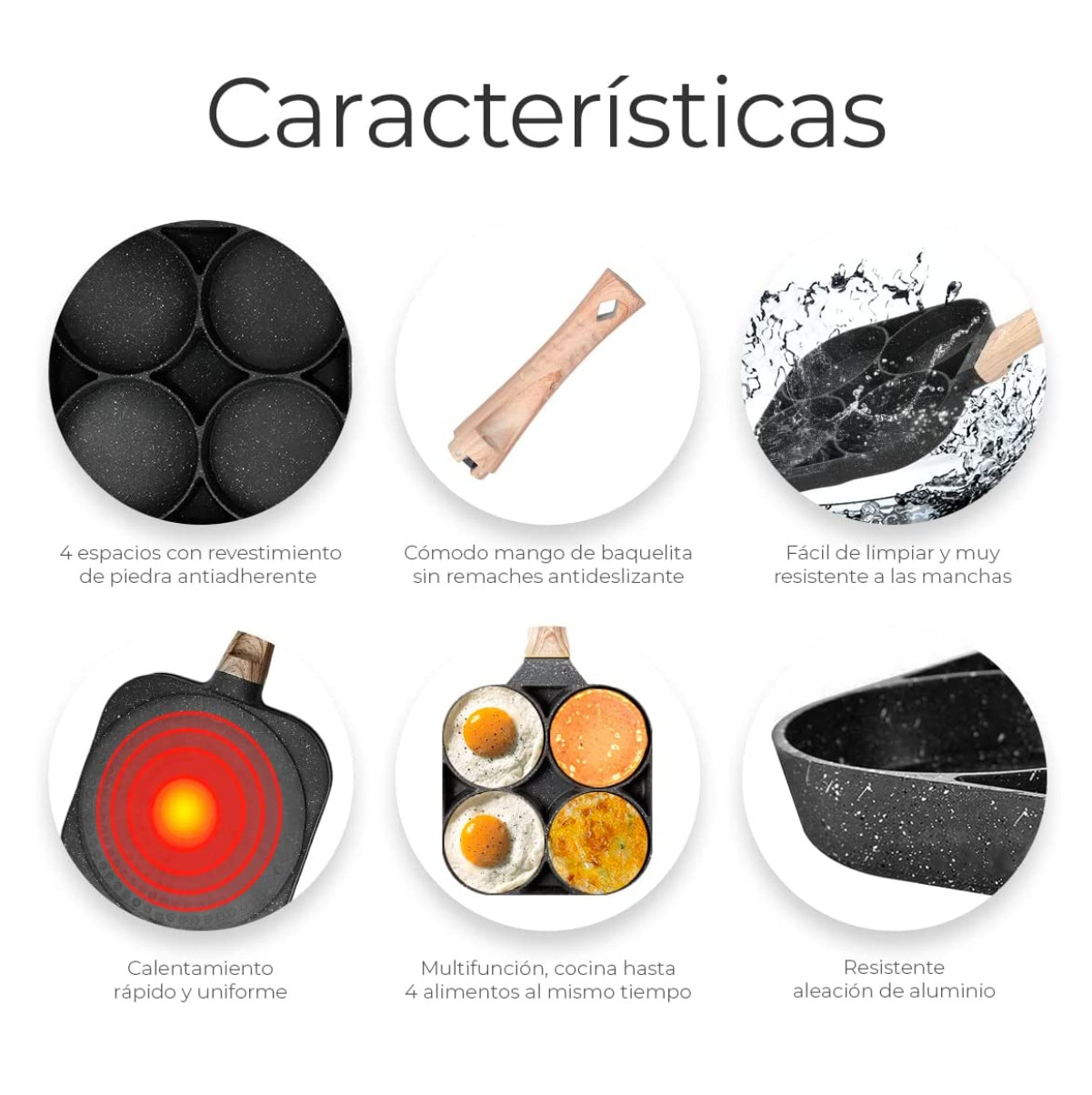 Sarten Multiuso Antiadherente 4 Puestos